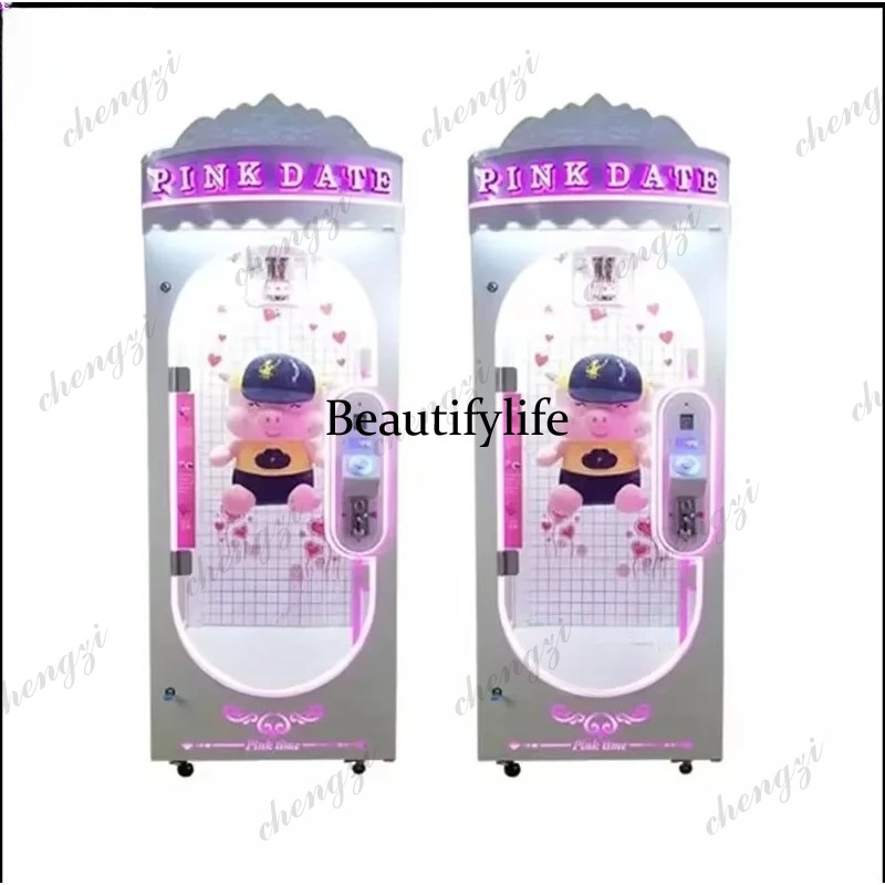 Vending Game - A81 Indoor Pink Date Doll Aluminium-Schienen-Scherenautomat