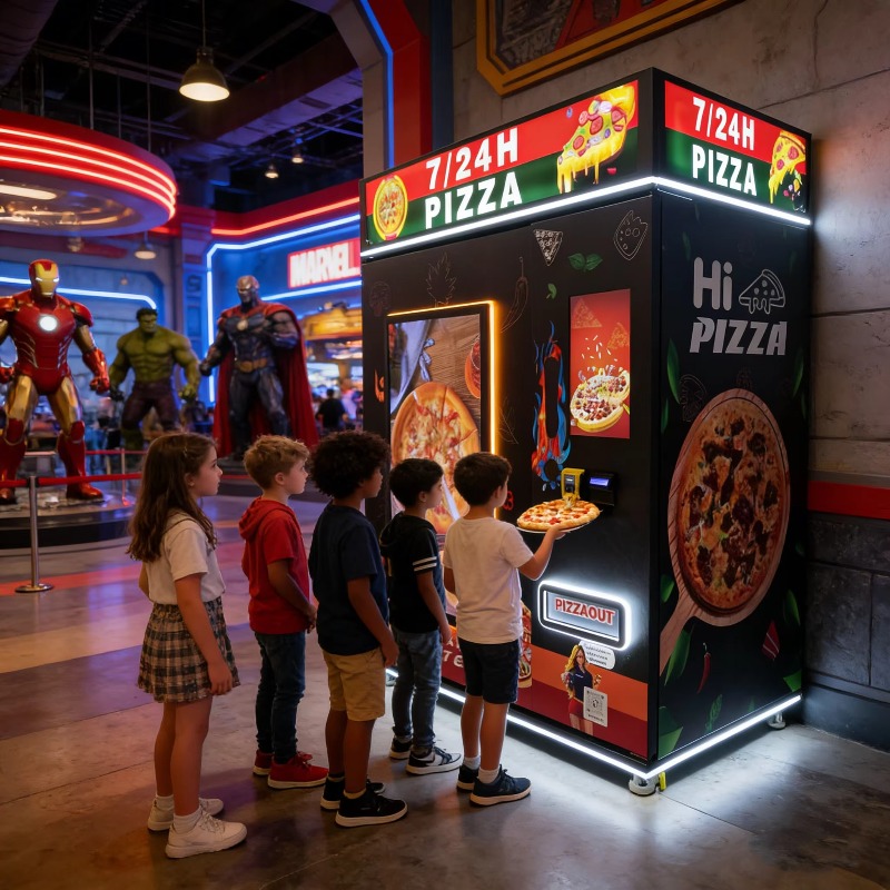 Maßgefertigter Pizza-Verkaufsa – Vending Machine Qr Code Bewertung und Preis