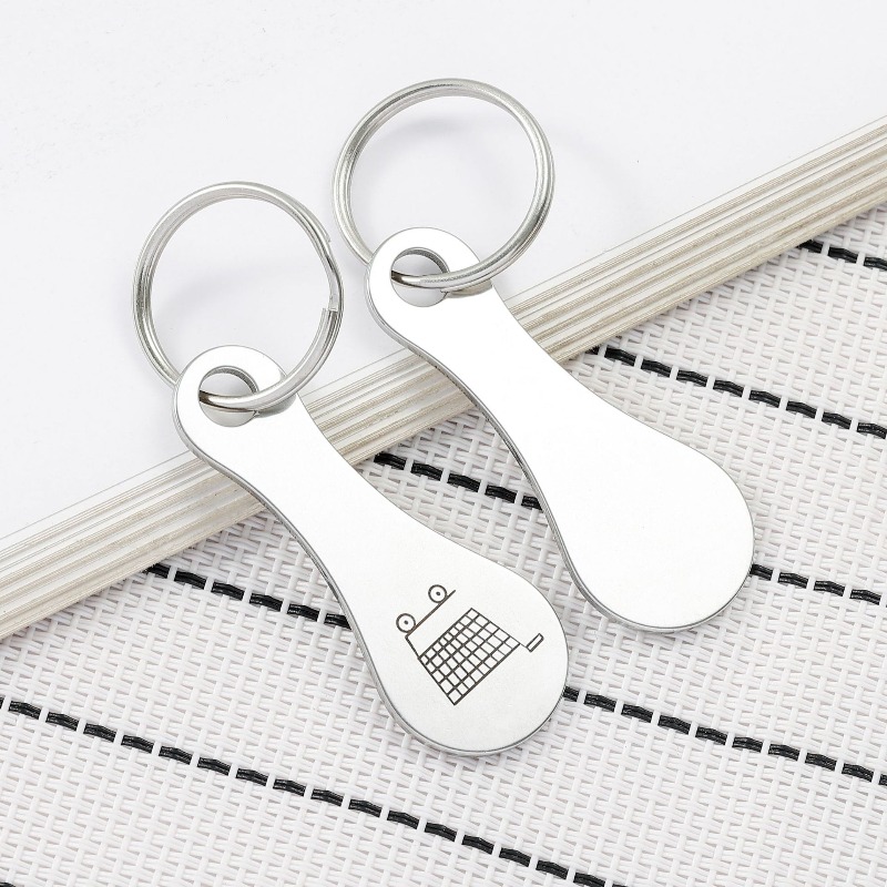 Mini-Einkaufswagenchip aus Alu – Token Coin Mechanism Bewertung und Preis